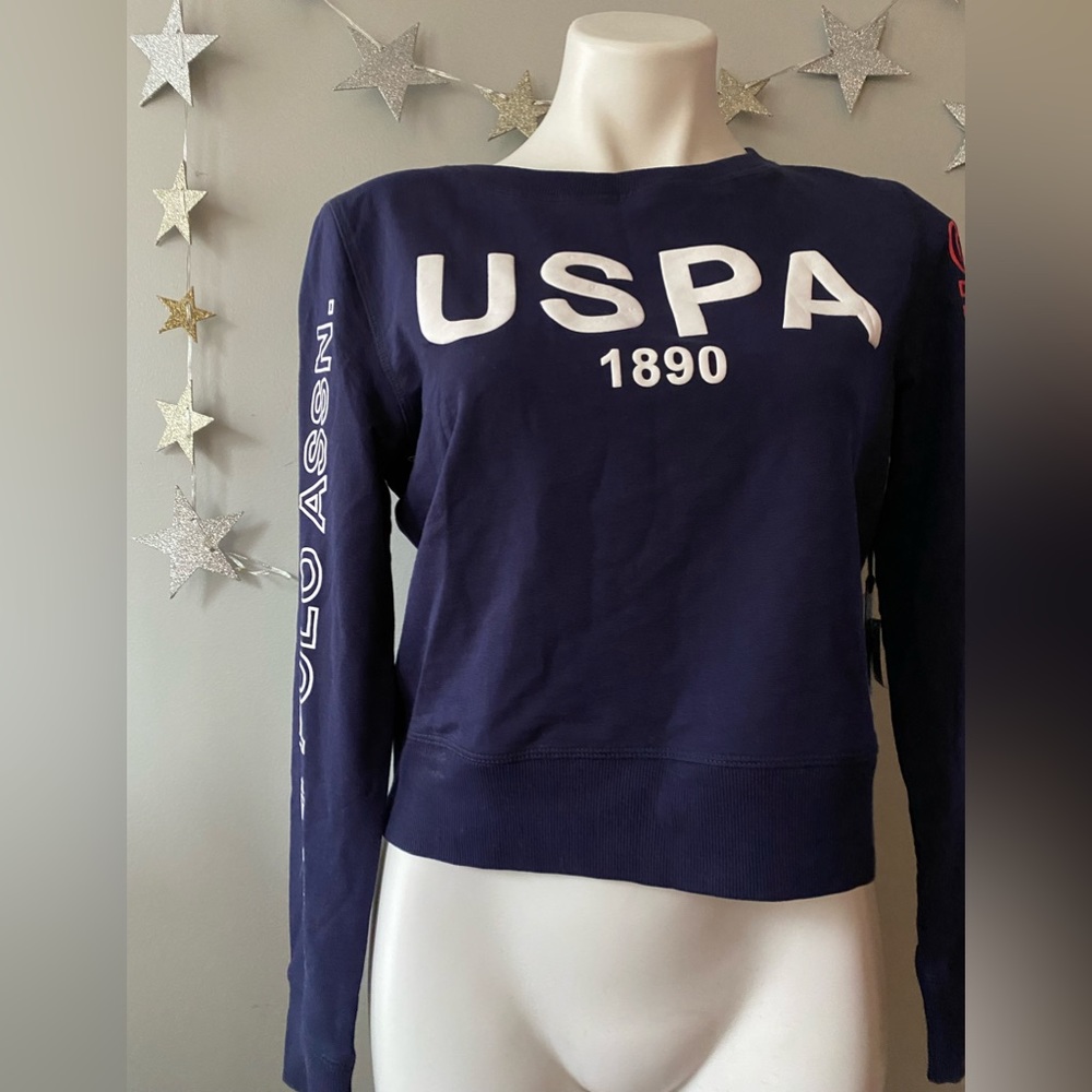 U.S. Polo Assn. Cropped Sweatshirt - Picture 3 of 6
